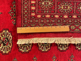 25230-Bokhara Hand-Knotted/Handmade Pakistani Rug/Carpet Tribal/Nomadic Authentic/ Size: 6'3" x 5'6"