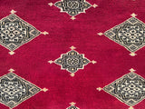 24964- Jaldar Hand-knotted/Handmade Pakistani Rug/Carpet Traditional Authentic/Size: 6'8" x 4'6"