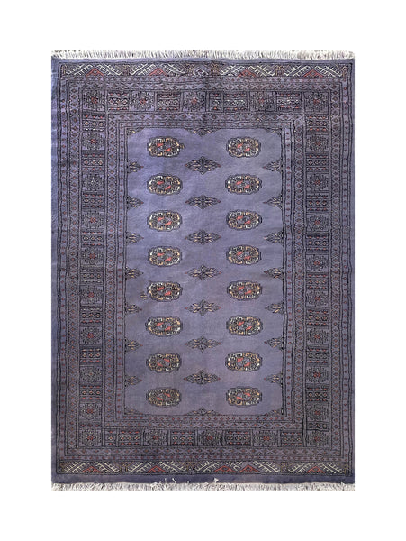 25238-Royal Bokhara Hand-Knotted/Handmade Pakistani Rug/Carpet Tribal/Nomadic Authentic/ Size: 6'6" x 4'6"