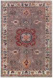 25001-Royal Kazak Hand-Knotted/Handmade Afghan Rug/Carpet Tribal/Nomadic Authentic/ Size: 8’2” x 5’6”/249cm x 168cm