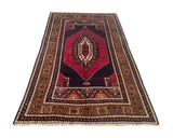 24985-Antique Kayseri Hand-Knotted/Handmade Turkish Rug/Carpet Tribal/Nomadic Authentic/ Size/: 7'10" x 4'8"