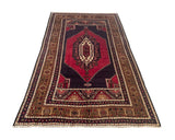 24985-Antique Kayseri Hand-Knotted/Handmade Turkish Rug/Carpet Tribal/Nomadic Authentic/ Size/: 7'10" x 4'8"/244cm x 142cm