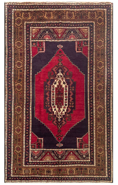 24985-Antique Kayseri Hand-Knotted/Handmade Turkish Rug/Carpet Tribal/Nomadic Authentic/ Size/: 7'10" x 4'8"