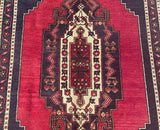 24985-Antique Kayseri Hand-Knotted/Handmade Turkish Rug/Carpet Tribal/Nomadic Authentic/ Size/: 7'10" x 4'8"