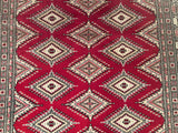 25103- Jaldar Hand-knotted/Handmade Pakistani Rug/Carpet Traditional Authentic/Size: 6'2" x 4'1"
