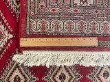 25103- Jaldar Hand-knotted/Handmade Pakistani Rug/Carpet Traditional Authentic/Size: 6'2" x 4'1"