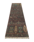 25006- Chobi Ziegler Afghan Hand-Knotted Contemporary/Traditional/Size: 9'7" x 2'9"/292cm x 84cm