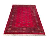 25052-Royal Bokhara Hand-Knotted/Handmade Pakistani Rug/Carpet Tribal/Nomadic Authentic/ Size: 6'4" x 4'6"