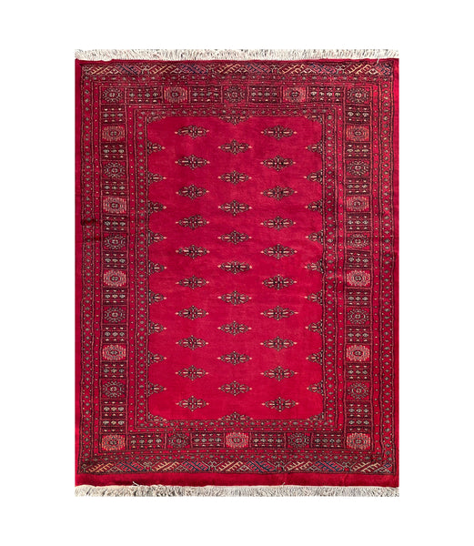 25052-Royal Bokhara Hand-Knotted/Handmade Pakistani Rug/Carpet Tribal/Nomadic Authentic/ Size: 6'4" x 4'6"