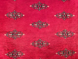 25052-Royal Bokhara Hand-Knotted/Handmade Pakistani Rug/Carpet Tribal/Nomadic Authentic/ Size: 6'4" x 4'6"