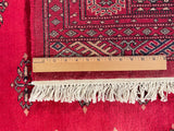 25052-Royal Bokhara Hand-Knotted/Handmade Pakistani Rug/Carpet Tribal/Nomadic Authentic/ Size: 6'4" x 4'6"