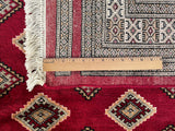 25102- Jaldar Hand-knotted/Handmade Pakistani Rug/Carpet Traditional Authentic/Size: 5'11" x 4'1"