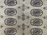 25047-Bokhara Hand-Knotted/Handmade Pakistani Rug/Carpet Tribal/Nomadic Authentic/ Size: 6'4" x 4'0"/193cm x 122cm