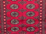 25050-Bokhara Hand-Knotted/Handmade Pakistani Rug/Carpet Tribal/Nomadic Authentic/ Size/: 6'1" x 4'1"/186cm x 124cm