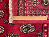 25050-Bokhara Hand-Knotted/Handmade Pakistani Rug/Carpet Tribal/Nomadic Authentic/ Size/: 6'1" x 4'1"/186cm x 124cm