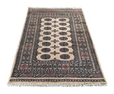 25054-Royal Bokhara Hand-Knotted/Handmade Pakistani Rug/Carpet Tribal/Nomadic Authentic/ Size: 5'10" x 4'1"