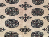 25054-Royal Bokhara Hand-Knotted/Handmade Pakistani Rug/Carpet Tribal/Nomadic Authentic/ Size: 5'10" x 4'1"/178cm x 124cm