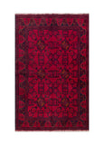 25390- Khal Mohammad Afghan Hand-Knotted Authentic/Traditional/Carpet/Rug/ Size: 6'5" x 4'0"
