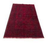 25389- Khal Mohammad Afghan Hand-Knotted Authentic/Traditional/Carpet/Rug/ Size: 6'6" x 4'1"