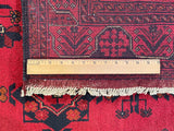 25373- Khal Mohammad Afghan Hand-Knotted Authentic/Traditional/Carpet/Rug/ Size: 6'6" x 4'3"