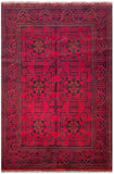 25388- Khal Mohammad Afghan Hand-Knotted Authentic/Traditional/Carpet/Rug/ Size: 6'6" x 4'3"