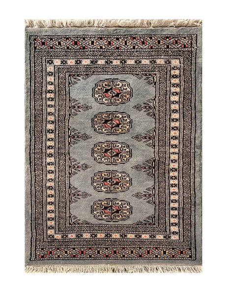 25060-Bokhara Hand-Knotted/Handmade Pakistani Rug/Carpet Tribal/Nomadic Authentic/ Size: 2'11" x 2'0"