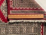 25076- Jaldar Hand-knotted/Handmade Pakistani Rug/Carpet Traditional Authentic/Size: 3'2" x 2'1"/97cm x 64cm