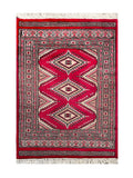 25100- Jaldar Hand-knotted/Handmade Pakistani Rug/Carpet Traditional Authentic/Size: 2'11" x 2'0"