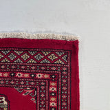 25065-Bokhara Hand-Knotted/Handmade Pakistani Rug/Carpet Tribal/Nomadic Authentic/ Size: 3'1" x 2'0"