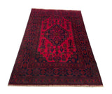 25376- Khal Mohammad Afghan Hand-Knotted Authentic/Traditional/Carpet/Rug/ Size: 6'4" x 4'2"