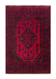 25376- Khal Mohammad Afghan Hand-Knotted Authentic/Traditional/Carpet/Rug/ Size: 6'4" x 4'2"