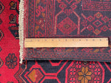 25376- Khal Mohammad Afghan Hand-Knotted Authentic/Traditional/Carpet/Rug/ Size: 6'4" x 4'2"