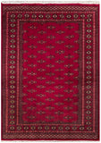 25259-Bokhara Hand-Knotted/Handmade Pakistani Rug/Carpet Tribal/Nomadic Authentic/ Size: 7'4" x 5'2"