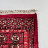 25259-Bokhara Hand-Knotted/Handmade Pakistani Rug/Carpet Tribal/Nomadic Authentic/ Size: 7'4" x 5'2"