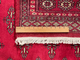 25259-Bokhara Hand-Knotted/Handmade Pakistani Rug/Carpet Tribal/Nomadic Authentic/ Size: 7'4" x 5'2"