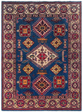 25280-Kazak Hand-Knotted/Handmade Afghan Rug/Carpet Tribal/Nomadic Authentic/ Size: 6’9” x 4’11”