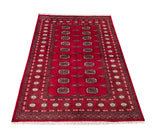 25225-Bokhara Hand-Knotted/Handmade Pakistani Rug/Carpet Tribal/Nomadic Authentic/ Size: 5'11" x 4'1"