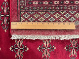 25226-Bokhara Hand-Knotted/Handmade Pakistani Rug/Carpet Tribal/Nomadic Authentic/ Size: 5'9" x 4'1"