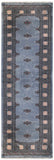 25227-Bokhara Hand-Knotted/Handmade Pakistani Rug/Carpet Tribal/Nomadic Authentic/ Size: 7'8" x 2'7"