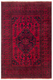 25383- Khal Mohammad Afghan Hand-Knotted Authentic/Traditional/Carpet/Rug/ Size: 6'6" x 4'2"