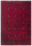 25378- Khal Mohammad Afghan Hand-Knotted Authentic/Traditional/Carpet/Rug/ Size: 6'3" x 4'3"