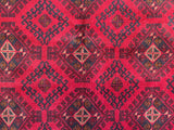 25378- Khal Mohammad Afghan Hand-Knotted Authentic/Traditional/Carpet/Rug/ Size: 6'3" x 4'3"