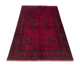 25382- Khal Mohammad Afghan Hand-Knotted Authentic/Traditional/Carpet/Rug/ Size: 6'6" x 4'2"