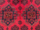 25381- Khal Mohammad Afghan Hand-Knotted Authentic/Traditional/Carpet/Rug/ Size: 6'5" x 4'1"