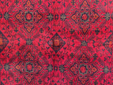 25380- Khal Mohammad Afghan Hand-Knotted Authentic/Traditional/Carpet/Rug/ Size: 6'8" x 4'2"