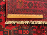 25377- Khal Mohammad Afghan Hand-Knotted Authentic/Traditional/Carpet/Rug/ Size: 6'6" x 4'4"