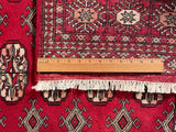 25224-Bokhara Hand-Knotted/Handmade Pakistani Rug/Carpet Tribal/Nomadic Authentic/ Size: 5'11" x 3'10"