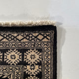 25210-Bokhara Hand-Knotted/Handmade Pakistani Rug/Carpet Tribal/Nomadic Authentic/ Size: 5'3" x 3'1"