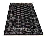 25220-Bokhara Hand-Knotted/Handmade Pakistani Rug/Carpet Tribal/Nomadic Authentic/ Size: 5'9" x 4'0"