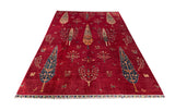 25366- Royal Chobi Ziegler Afghan Hand-Knotted Contemporary/Traditional/Size: 9'9" x 6'9"